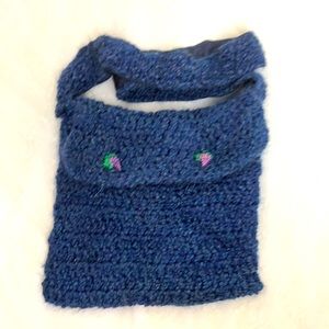 Hand Crocheted Fully Lined Shoulder/Crossbody Bag